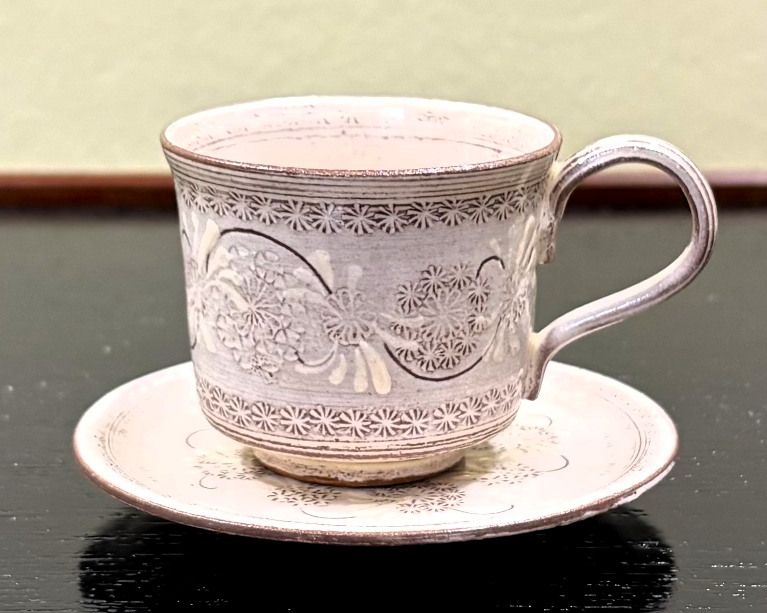 碗皿　紫三島　デミタス　森里陶楽