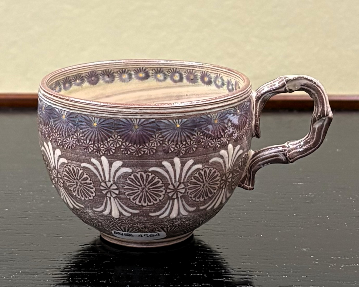 マグカップ　紫彩華紋　森里陶楽