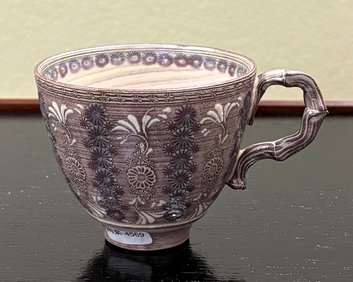 マグカップ　紫彩華紋　森里陶楽